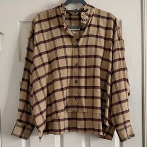 Isabel Marant Etoile Plaid Button-Up Shirt
